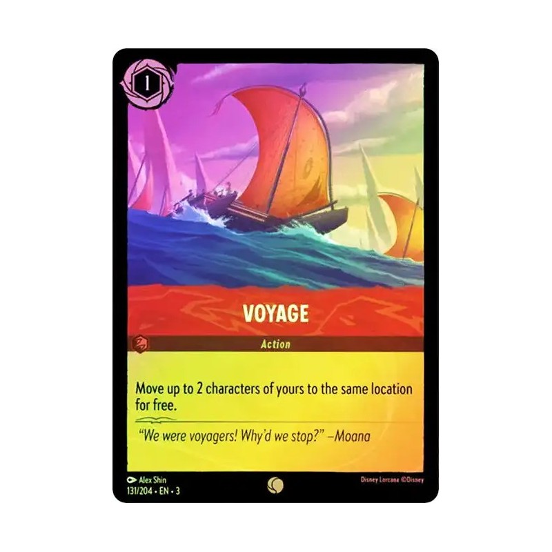 Carta Foil Voyage | Disney Lorcana #131/204·EN·3 Carta Foil Voyage | Disney Lorcana #131/204·EN·3