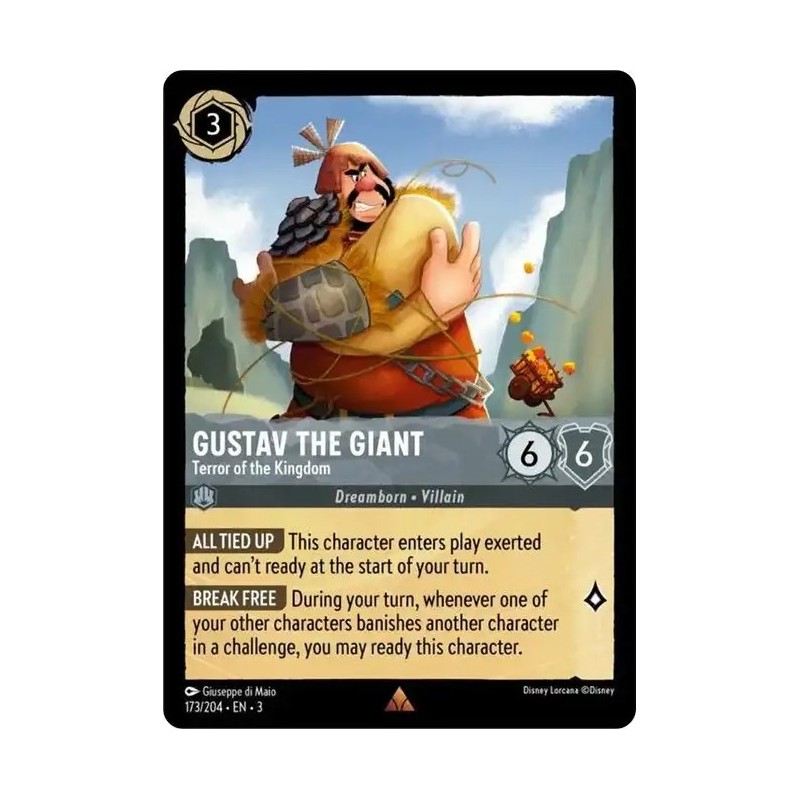 Carta Gustav the Giant - Terror of the Kingdom | Lorcana #173/204·EN·3 Carta Gustav the Giant - Terror of the Kingdom | Lorcana #173/204·EN·3