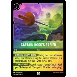 Carta Foil Captain Hook's Rapier | Disney Lorcana #199/204·EN·3