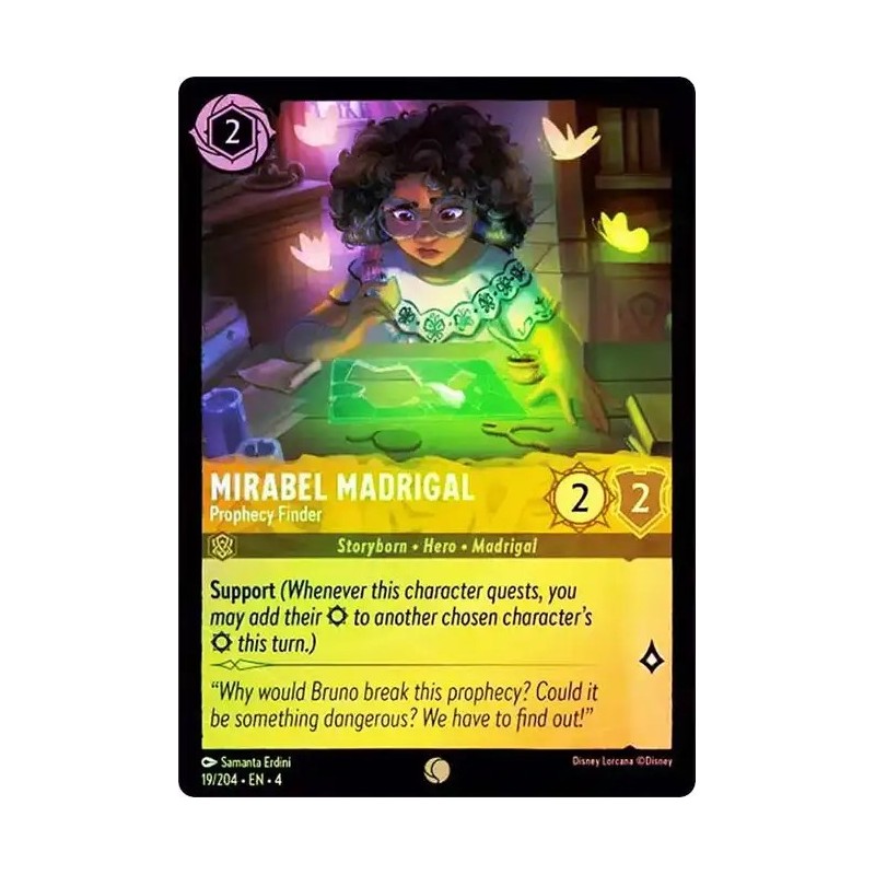 Carta Foil Mirabel Madrigal - Prophecy Finder | Lorcana #019/204·EN·4 Carta Foil Mirabel Madrigal - Prophecy Finder | Lorcana #019/204·EN·4