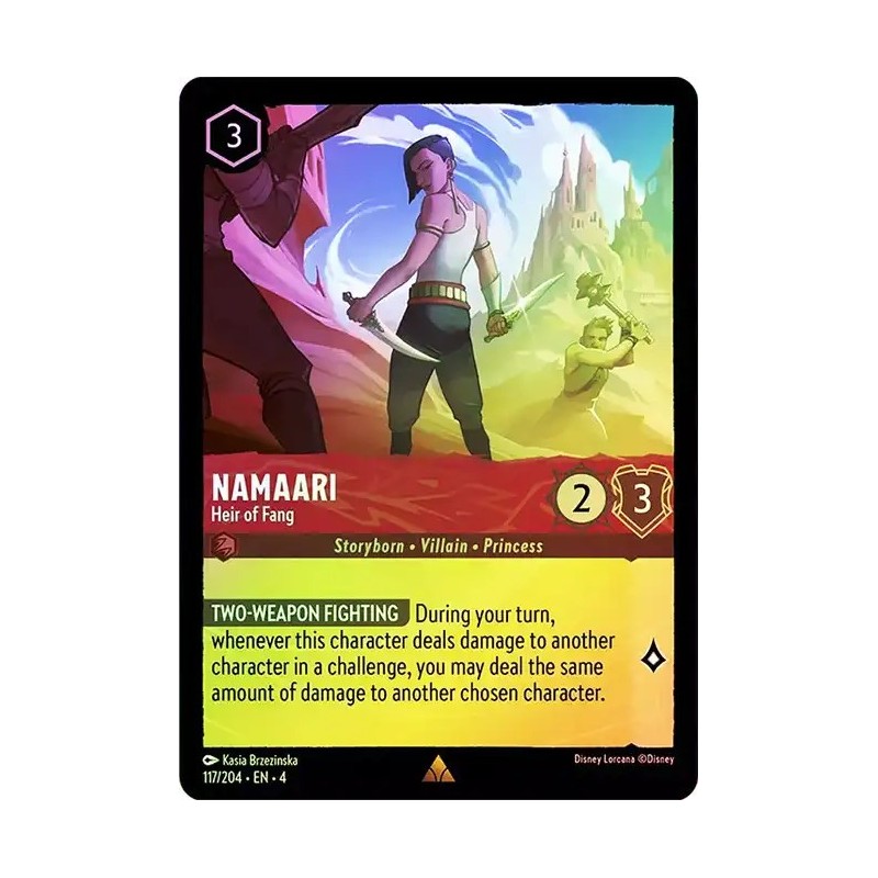 Carta Foil Namaari - Heir of Fang | Disney Lorcana #117/204·EN·4 Carta Foil Namaari - Heir of Fang | Disney Lorcana #117/204·EN·4