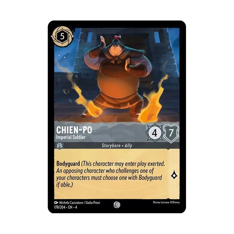 Carta Chien-Po - Imperial Soldier | Disney Lorcana #178/204·EN·4 Carta Chien-Po - Imperial Soldier | Disney Lorcana #178/204·EN·4