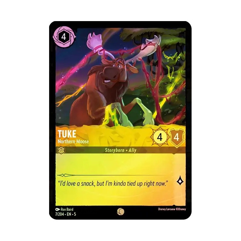 Carta Foil Tuke - Northern Moose | Disney Lorcana #007/204·EN·5 Carta Foil Tuke - Northern Moose | Disney Lorcana #007/204·EN·5