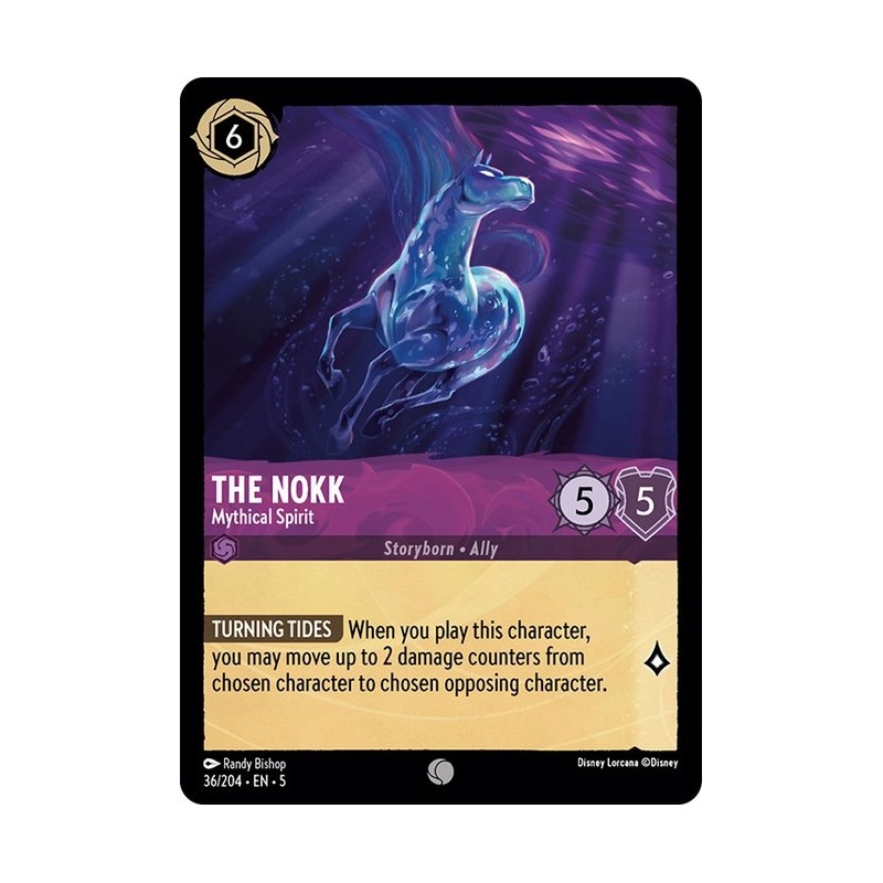 Carta The Nokk - Mythical Spirit | Disney Lorcana #036/204·EN·5 Carta The Nokk - Mythical Spirit | Disney Lorcana #036/204·EN·5