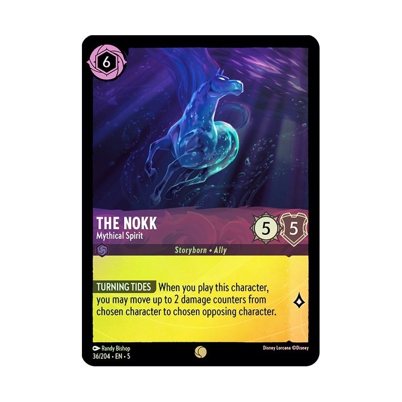 Carta Foil The Nokk - Mythical Spirit | Disney Lorcana #036/204·EN·5 Carta Foil The Nokk - Mythical Spirit | Disney Lorcana #036/204·EN·5