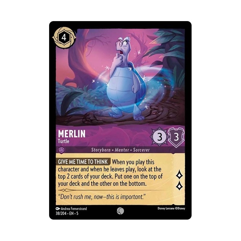 Carta Merlin - Turtle | Disney Lorcana #038/204·EN·5 Carta Merlin - Turtle | Disney Lorcana #038/204·EN·5