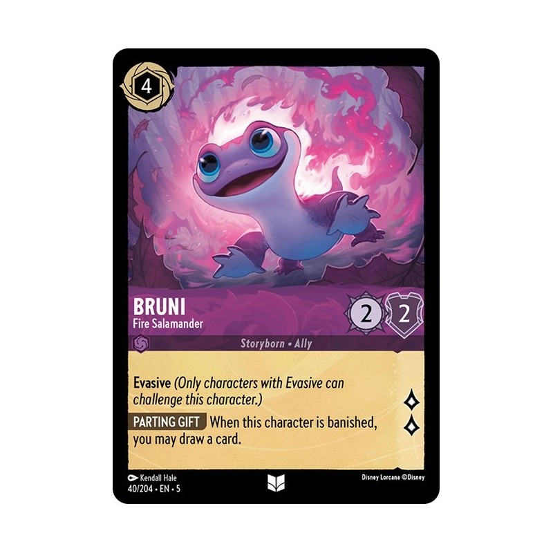 Carta Bruni - Fire Salamander | Disney Lorcana #040/204·EN·5 Carta Bruni - Fire Salamander | Disney Lorcana #040/204·EN·5