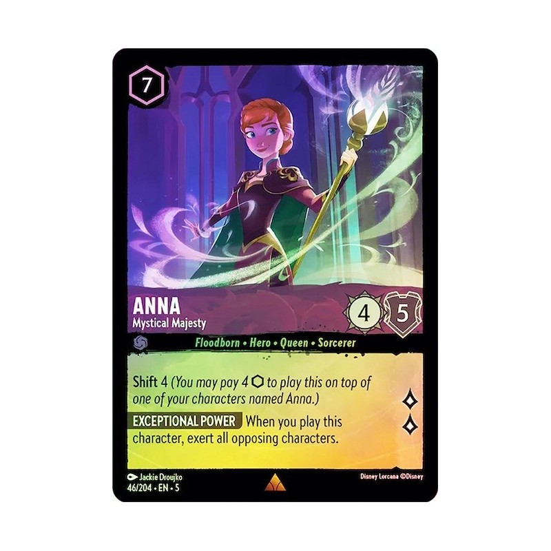 Carta Foil Anna - Mystical Majesty | Disney Lorcana #046/204·EN·5 Carta Foil Anna - Mystical Majesty | Disney Lorcana #046/204·EN·5