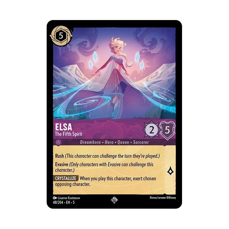 Carta Elsa - The Fifth Spirit | Disney Lorcana #048/204·EN·5 Carta Elsa - The Fifth Spirit | Disney Lorcana #048/204·EN·5