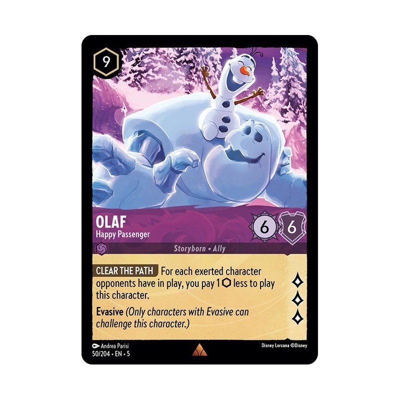 Carta Olaf - Happy Passenger | Disney Lorcana #050/204·EN·5 Carta Olaf - Happy Passenger | Disney Lorcana #050/204·EN·5