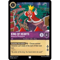Carta King of Hearts - Monarch of Wonderland | Lorcana #057/204·EN·5