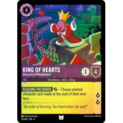 Carta Foil King of Hearts - Monarch of Wonderland Disney 057/204·EN·5
