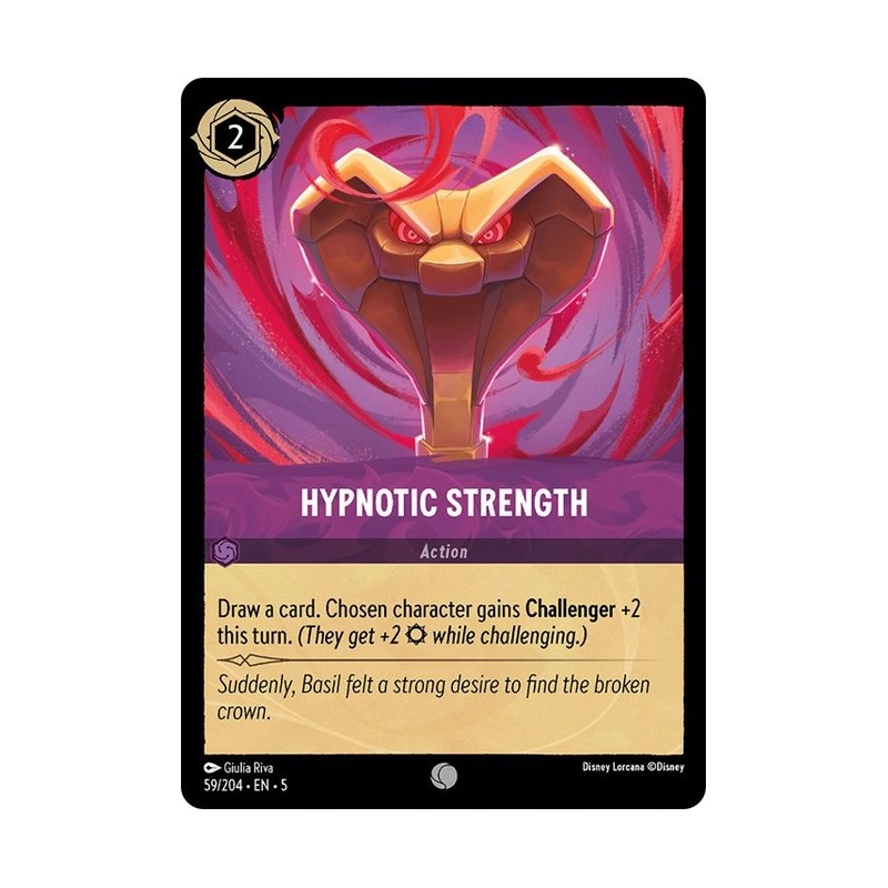 Carta Hypnotic Strength | Disney Lorcana #059/204·EN·5 Carta Hypnotic Strength | Disney Lorcana #059/204·EN·5