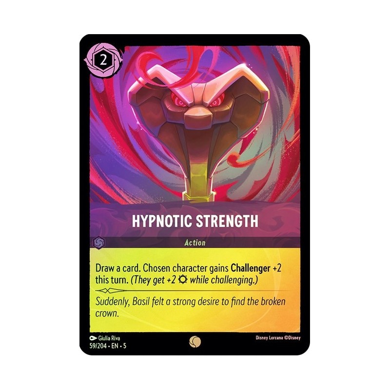Carta Foil Hypnotic Strength | Disney Lorcana #059/204·EN·5 Carta Foil Hypnotic Strength | Disney Lorcana #059/204·EN·5