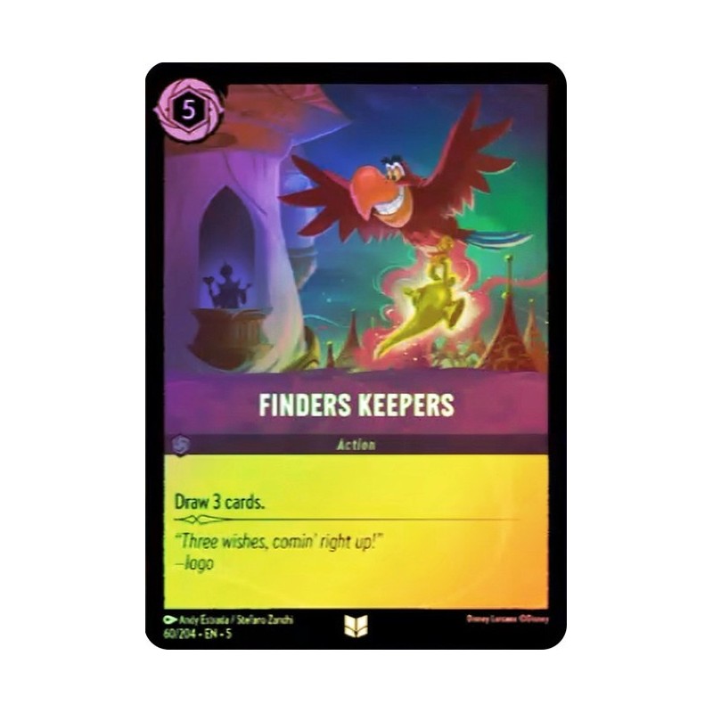 Carta Foil Finders Keepers | Disney Lorcana #060/204·EN·5 Carta Foil Finders Keepers | Disney Lorcana #060/204·EN·5
