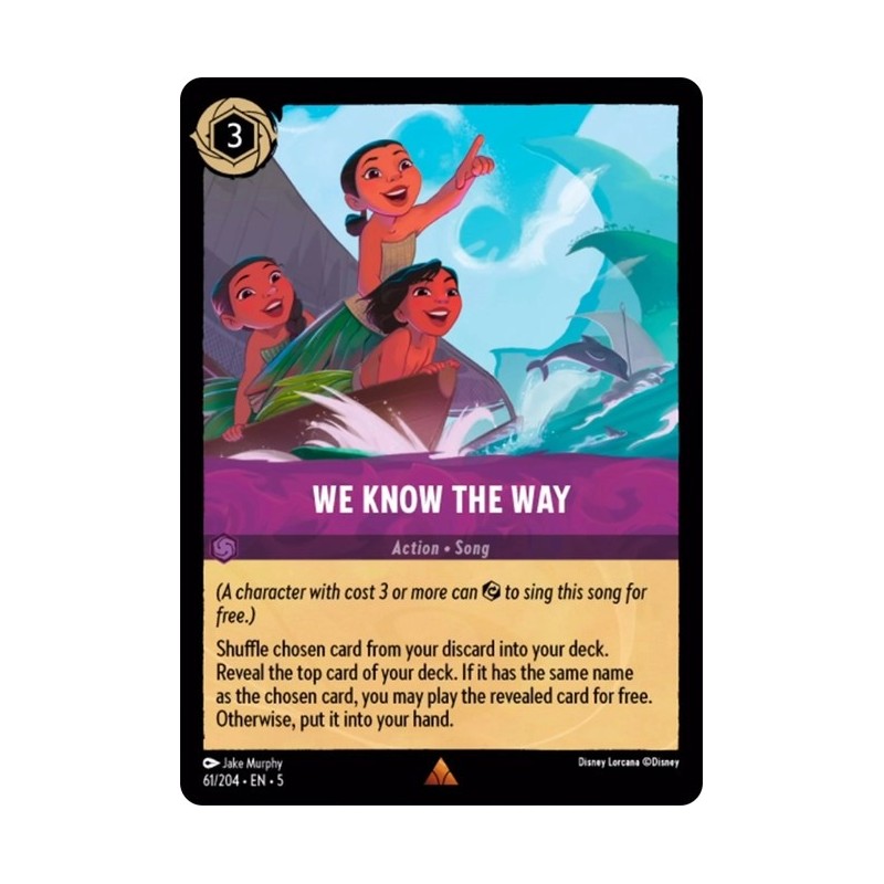 Carta We Know the Way | Disney Lorcana #061/204·EN·5 Carta We Know the Way | Disney Lorcana #061/204·EN·5