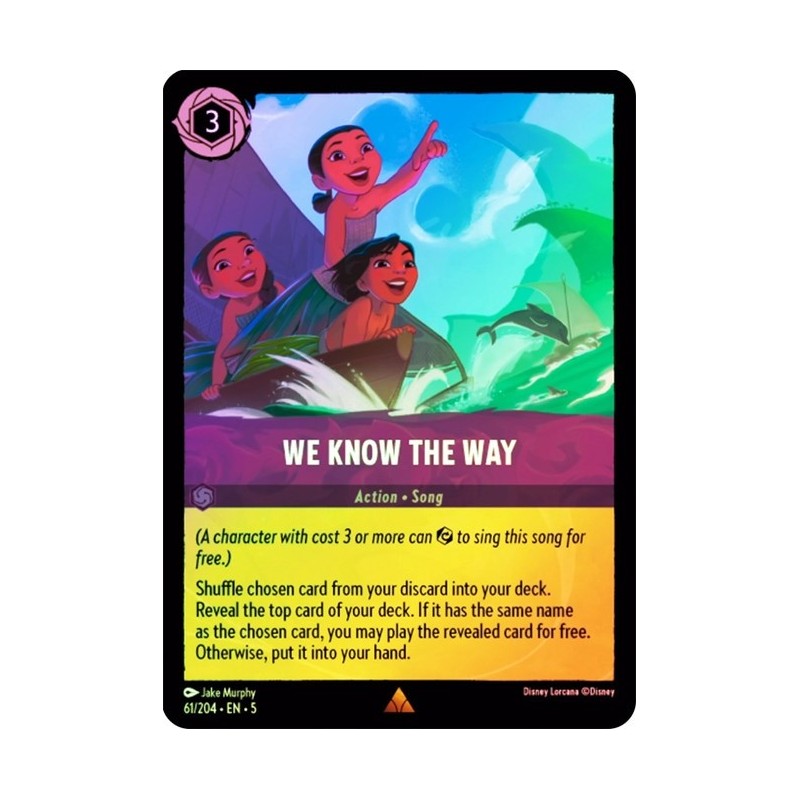Carta Foil We Know the Way | Disney Lorcana #061/204·EN·5 Carta Foil We Know the Way | Disney Lorcana #061/204·EN·5