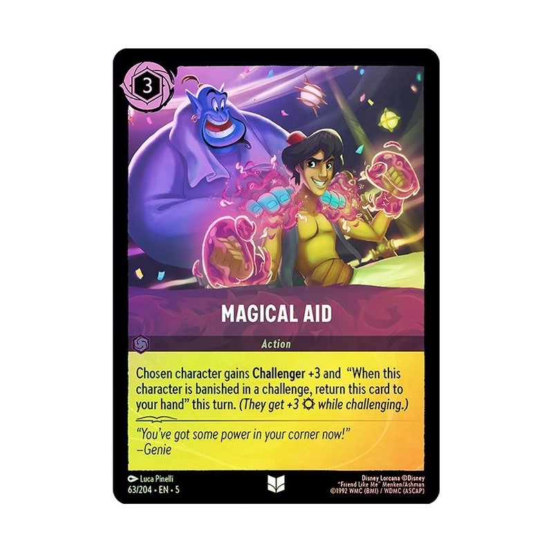 Carta Foil Magical Aid | Disney Lorcana #063/204·EN·5 Carta Foil Magical Aid | Disney Lorcana #063/204·EN·5