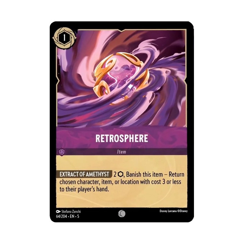 Carta Retrosphere | Disney Lorcana #064/204·EN·5 Carta Retrosphere | Disney Lorcana #064/204·EN·5