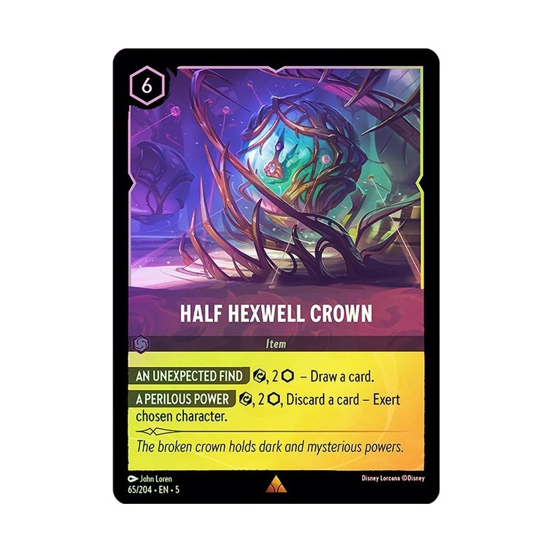 Carta Foil Half Hexwell Crown | Disney Lorcana #065/204·EN·5 Carta Foil Half Hexwell Crown | Disney Lorcana #065/204·EN·5