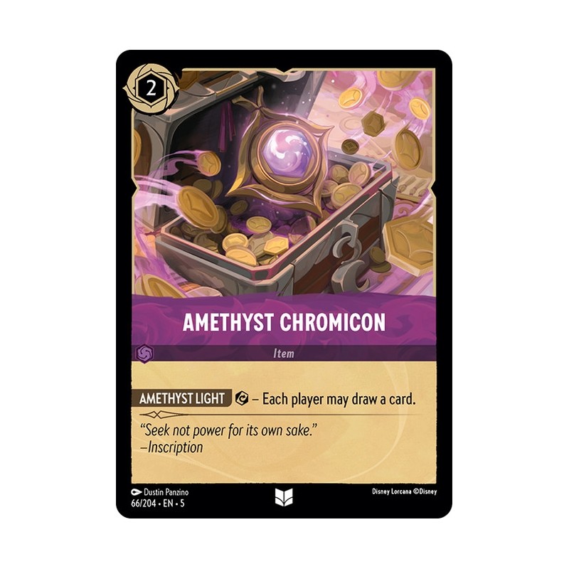 Carta Amethyst Chromicon | Disney Lorcana #066/204·EN·5 Carta Amethyst Chromicon | Disney Lorcana #066/204·EN·5