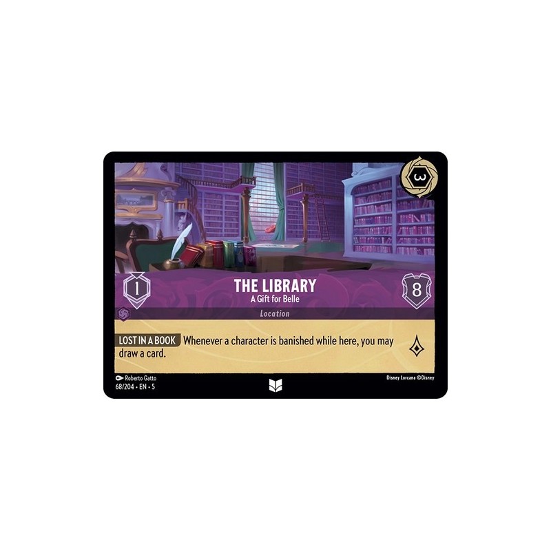 Carta The Library - A Gift for Belle | Disney Lorcana #068/204·EN·5 Carta The Library - A Gift for Belle | Disney Lorcana #068/204·EN·5
