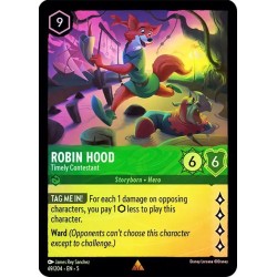 Carta Foil Robin Hood - Timely Contestant Disney Lorcana #069/204·EN·5