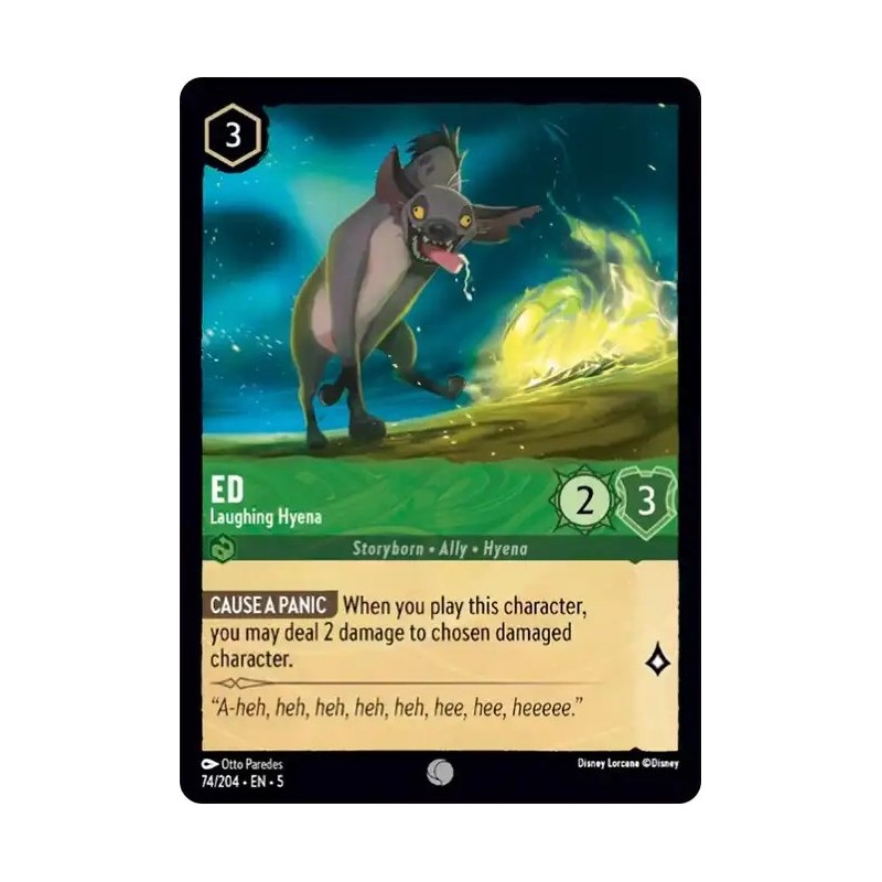 Carta Ed - Laughing Hyena | Disney Lorcana #074/204·EN·5