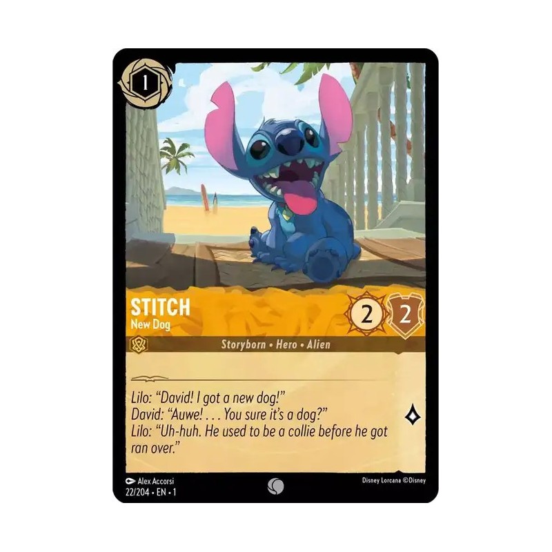 022/204·EN·1 | Stitch - New Dog | Temporada 1 | Carta en Inglés 022/204·EN·1 | Stitch - New Dog | Temporada 1 | Carta en Inglés