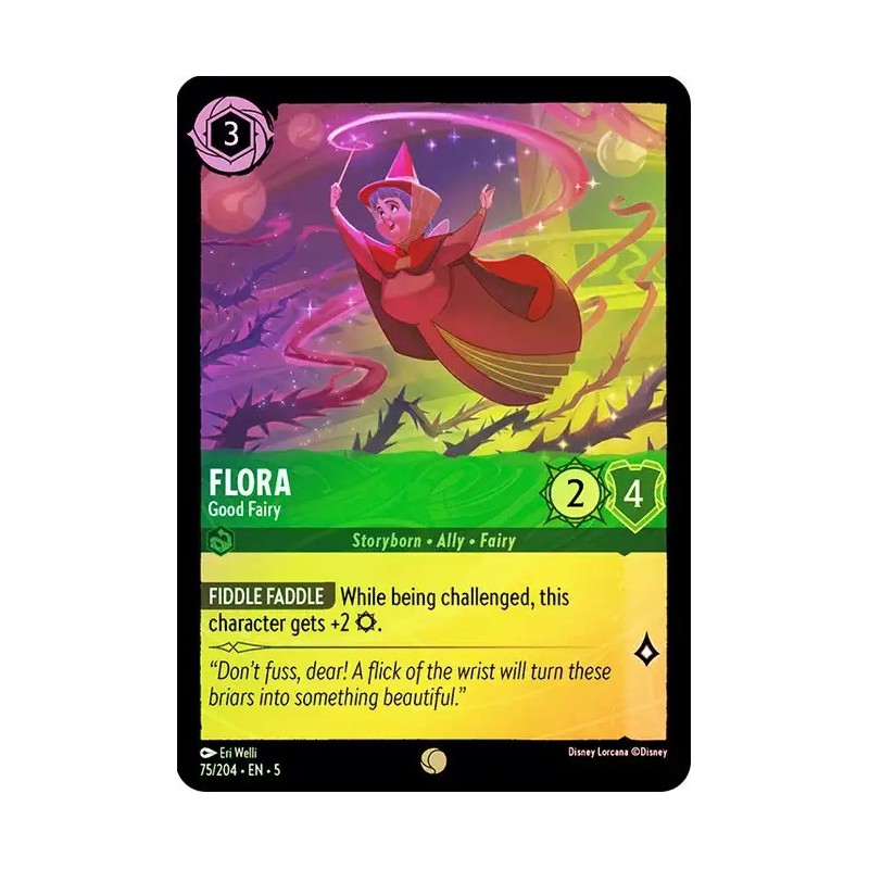 Carta Foil Flora - Good Fairy | Disney Lorcana #075/204·EN·5