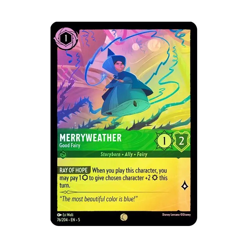 Carta Foil Merryweather - Good Fairy | Disney Lorcana #076/204·EN·5