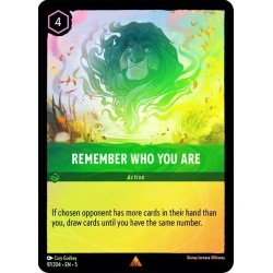 Carta Foil Remember Who You Are | Disney Lorcana #097/204·EN·5