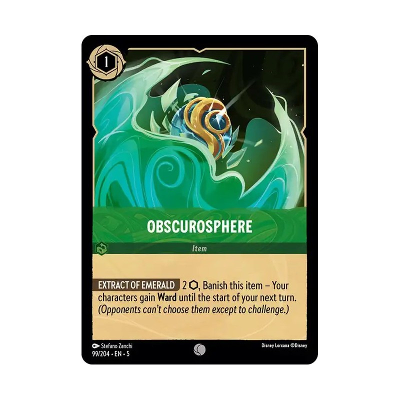 Carta Obscurosphere | Disney Lorcana #099/204·EN·5 Carta Obscurosphere | Disney Lorcana #099/204·EN·5