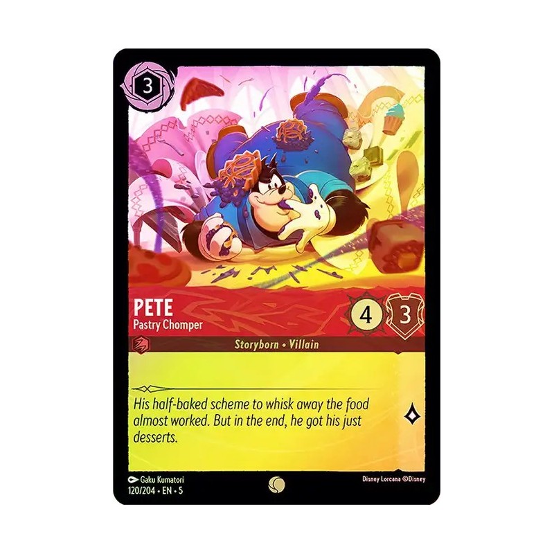 Carta Foil Pete - Pastry Chomper | Disney Lorcana #120/204·EN·5 Carta Foil Pete - Pastry Chomper | Disney Lorcana #120/204·EN·5