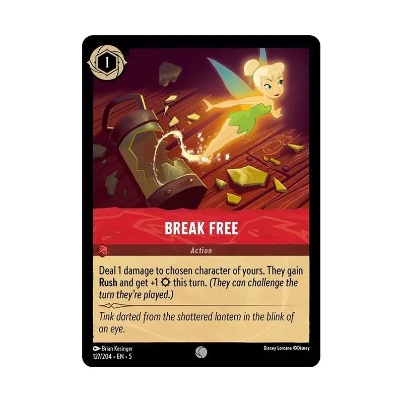 Carta Break Free | Disney Lorcana #127/204·EN·5 Carta Break Free | Disney Lorcana #127/204·EN·5