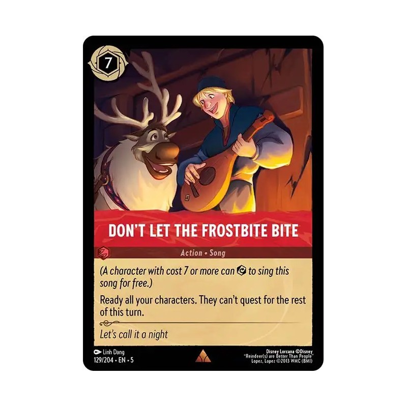 Carta Don't Let the Frostbite Bite | Disney Lorcana #129/204·EN·5 Carta Don't Let the Frostbite Bite | Disney Lorcana #129/204·EN·5