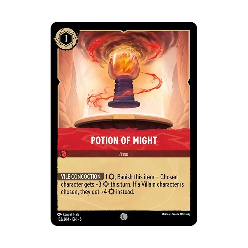 Carta Potion of Might | Disney Lorcana #132/204·EN·5 Carta Potion of Might | Disney Lorcana #132/204·EN·5