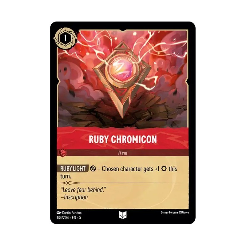 Carta Ruby Chromicon | Disney Lorcana #134/204·EN·5 Carta Ruby Chromicon | Disney Lorcana #134/204·EN·5