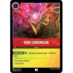 Carta Foil Ruby Chromicon | Disney Lorcana #134/204·EN·5