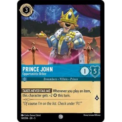Carta Prince John - Opportunistic Briber | Disney Lorcana 141/204·EN·5