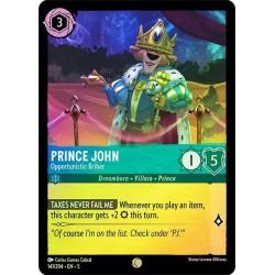 Carta Foil Prince John - Opportunistic Briber | Lorcana #141/204·EN·5