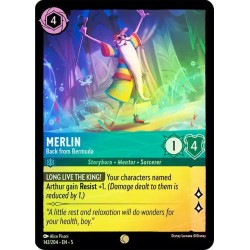 Carta Foil Merlin - Back from Bermuda | Disney Lorcana #142/204·EN·5