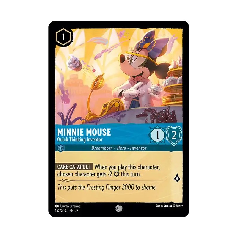 Carta Minnie Mouse - Quick-Thinking Inventor | Lorcana #152/204·EN·5 Carta Minnie Mouse - Quick-Thinking Inventor | Lorcana #152/204·EN·5