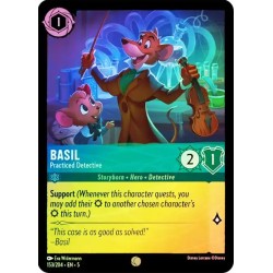 Carta Foil Basil - Practiced Detective | Disney Lorcana #153/204·EN·5