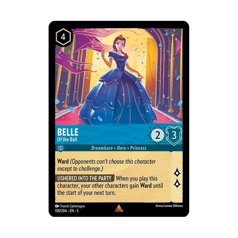 Carta Belle - Of the Ball | Disney Lorcana #158/204·EN·5 Carta Belle - Of the Ball | Disney Lorcana #158/204·EN·5