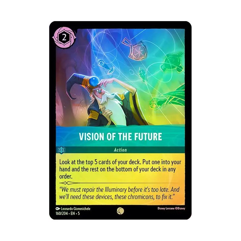 Carta Foil Vision of the Future | Disney Lorcana #160/204·EN·5 Carta Foil Vision of the Future | Disney Lorcana #160/204·EN·5