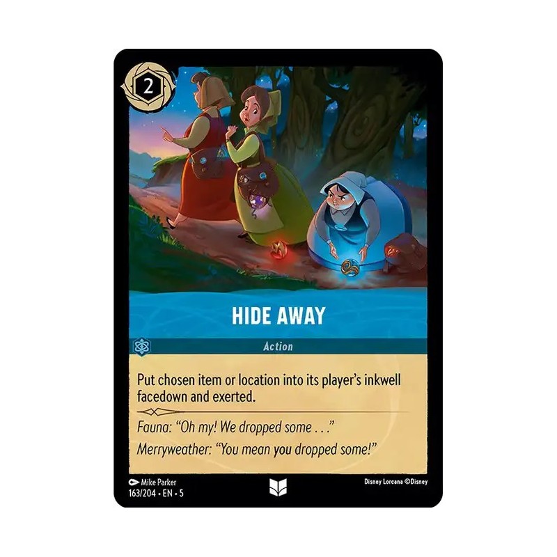 Carta Hide Away | Disney Lorcana #163/204·EN·5 Carta Hide Away | Disney Lorcana #163/204·EN·5