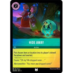 Carta Foil Hide Away | Disney Lorcana #163/204·EN·5