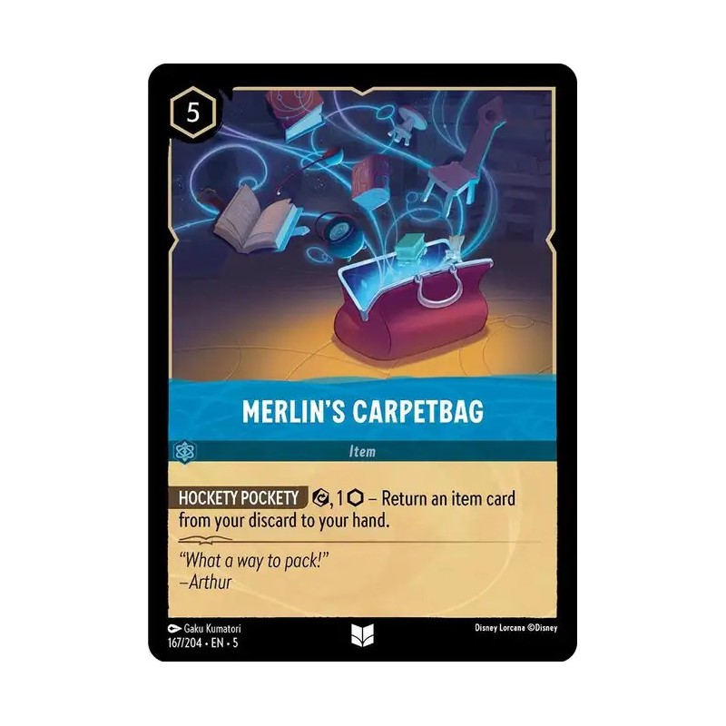 Carta Merlin's Carpetbag | Disney Lorcana #167/204·EN·5