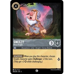 Carta Sneezy - Noisy Knight | Disney Lorcana #180/204·EN·5